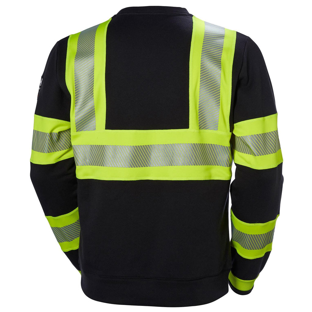 Helly Hansen Work Wear Icu Huomio Collegepaita kelt/musta Mukava ja turvallisuusstandardin mukainen. ICU Sweater-paidassa