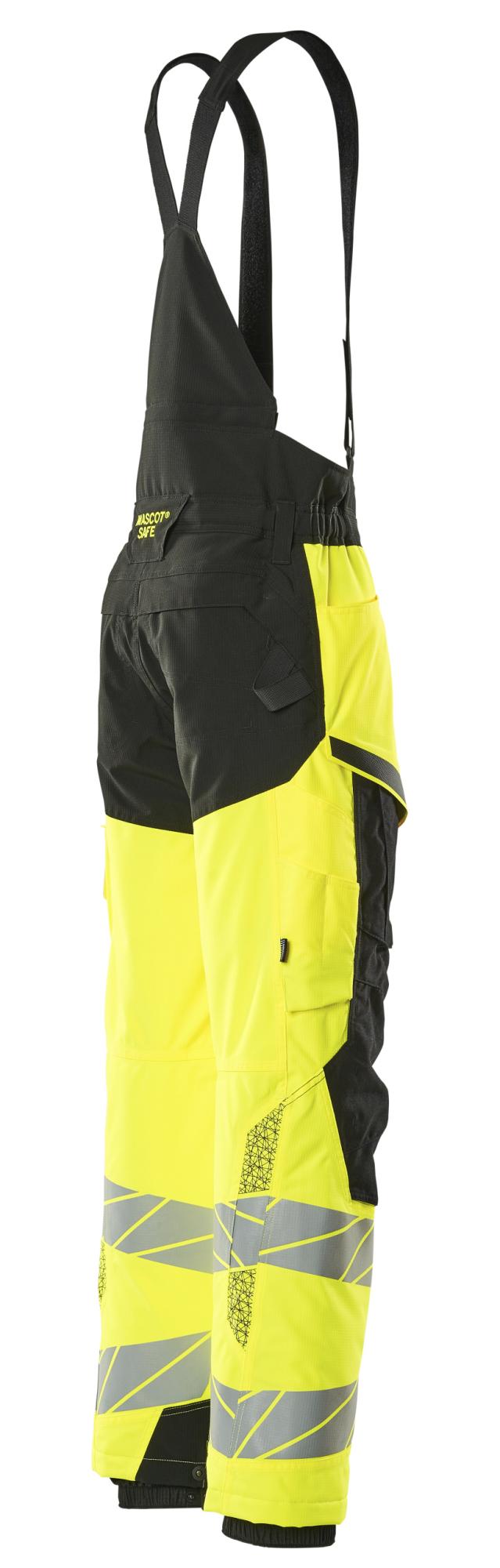 MASCOT Talvihousut ACCELERATE SAFE hi-vis keltainen/musta Hengittava, tuulen- ja vedenpitava teipatuilla saumoilla. Erittain