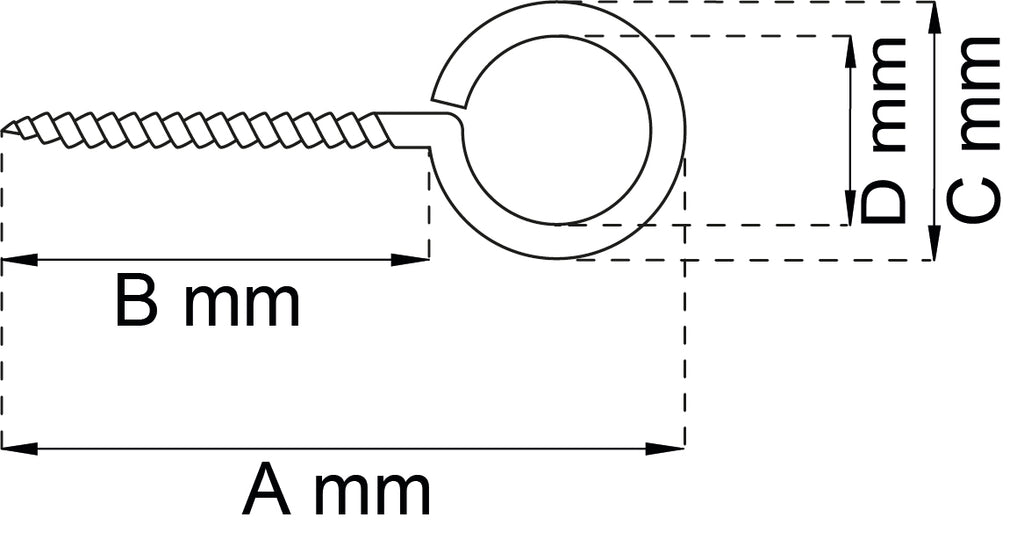 Silmuruuvi 1 20x8 mm sink IP