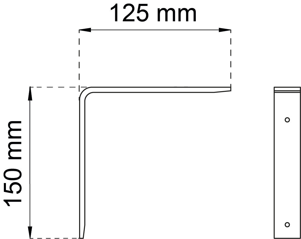 Hyllynkannatin 149 125X150 valk kpl