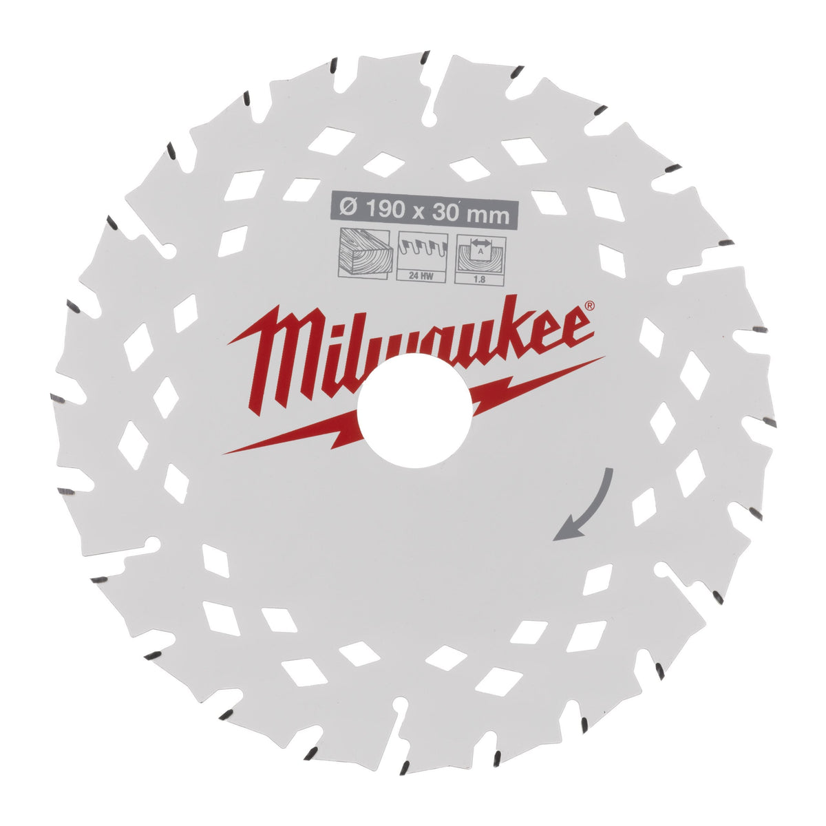 Milwaukee Pyörösahanterä 190X30X1.8X24ATB