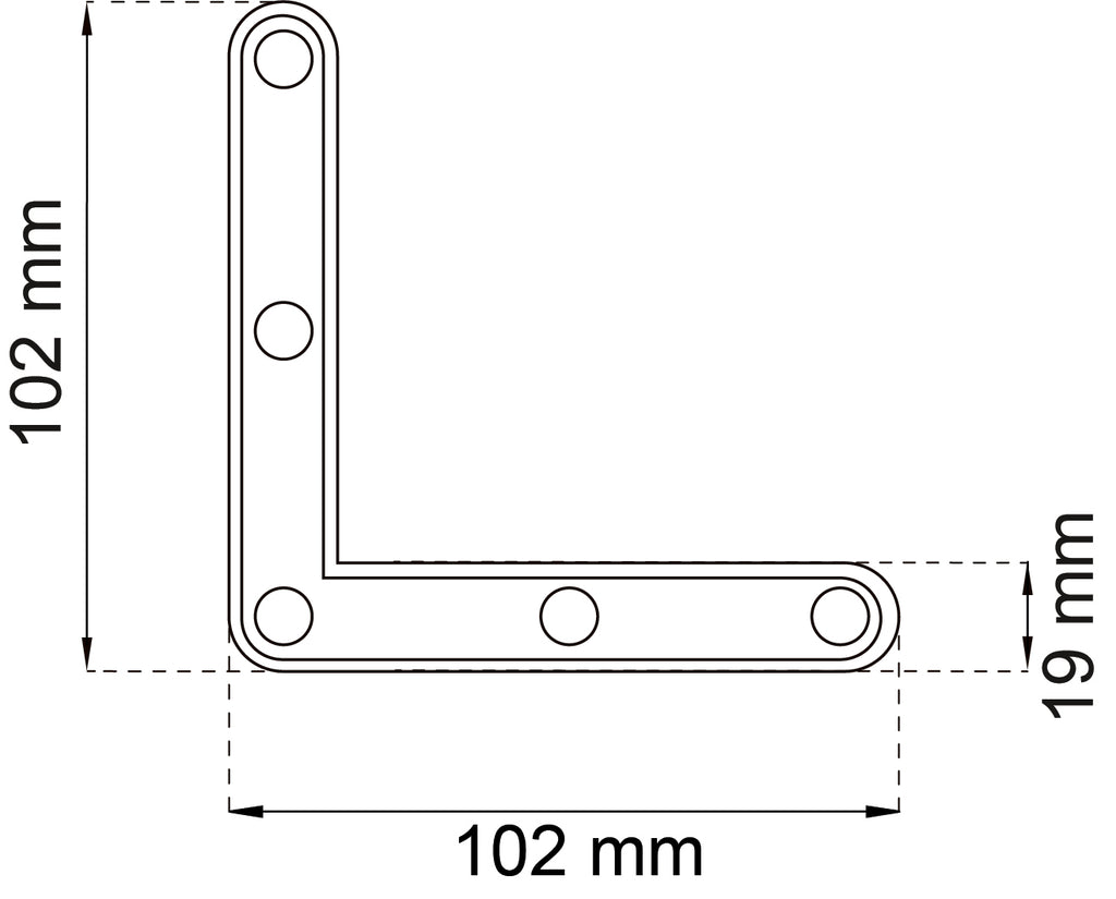 Ikkunakulma 1154 102X102X19 sink