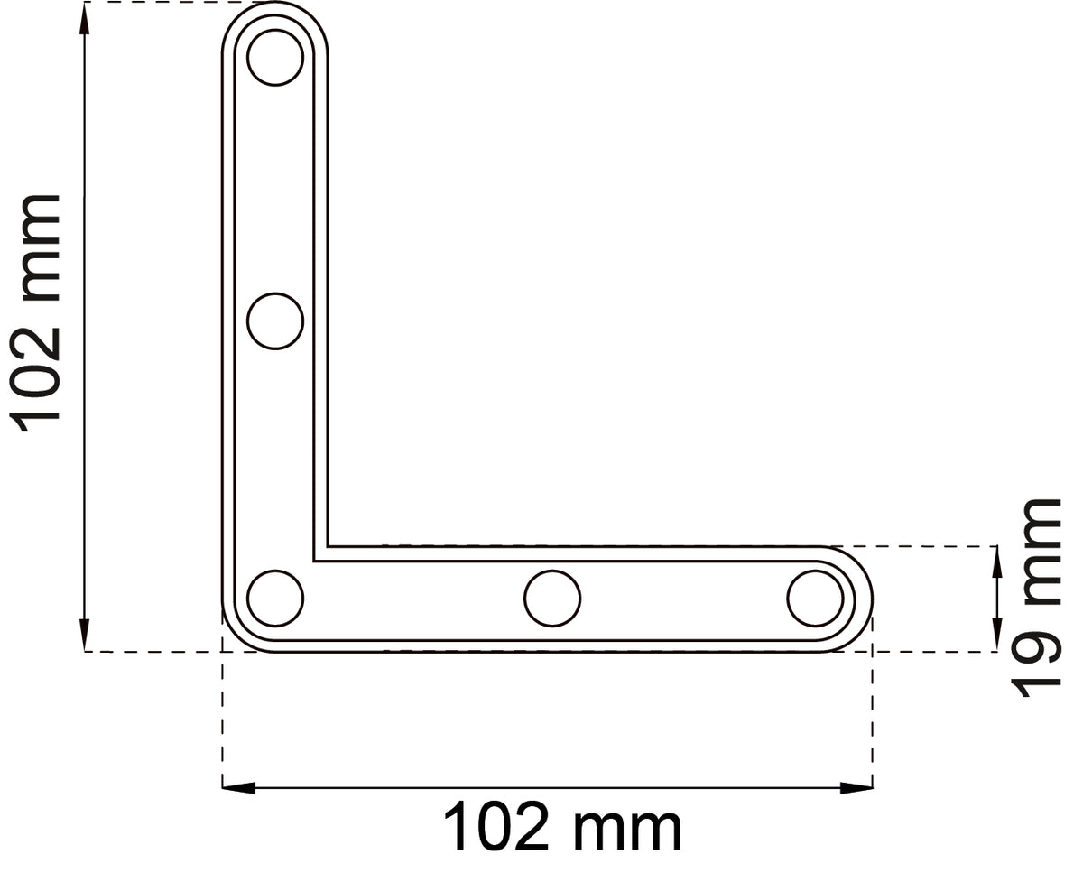 Ikkunakulma 1154 102X102X19 sink