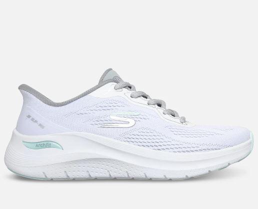 Skechers naisten Arch Fit 2.0 - Bold Motion - Valkoinen Arch Fit Stability™ Vauhdita arkeasi rennolla mukavuudella Skechers