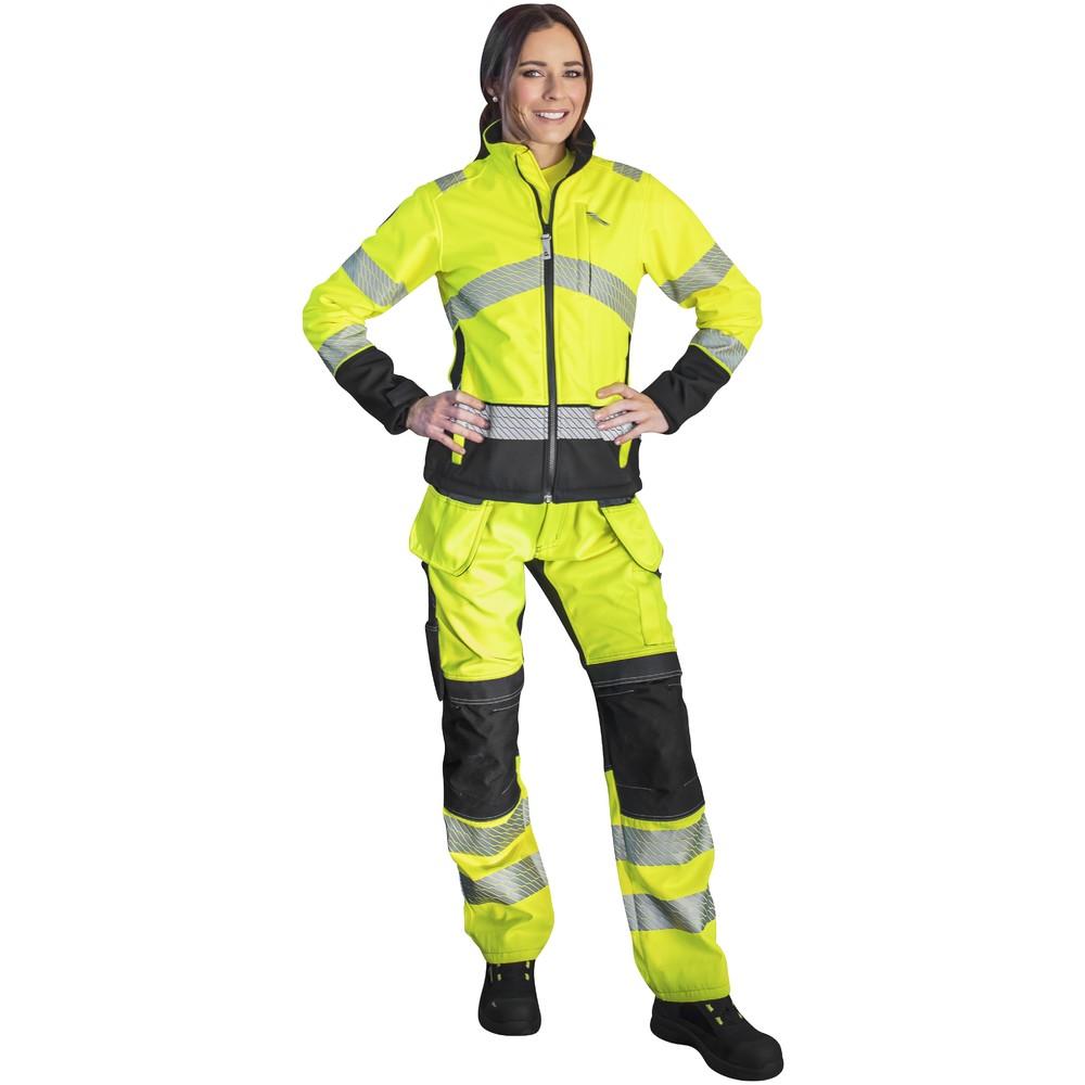 Patron HOUSUT STRETCH RT DESPINA NAISTEN FL.KEL/MUSTA - 80% polyesteri, 20% puuvilla, 290 g/m² - musta stretch 92% nylon, 8%