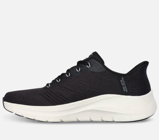 Skechers miesten Slip-ins: Arch Fit 2.0 - Lestur - Musta Koko paivan sailyva tuki ja vaivaton mukavuus yhdistyvat Skechers