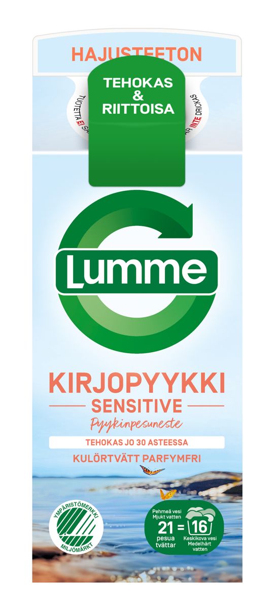 Lumme Kirjopyykki Pesuneste Sensitive 750 ml