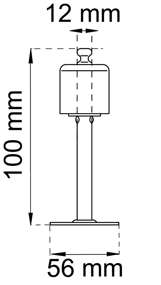 Ovenkiinnitin 2620 12X100 sinkitty