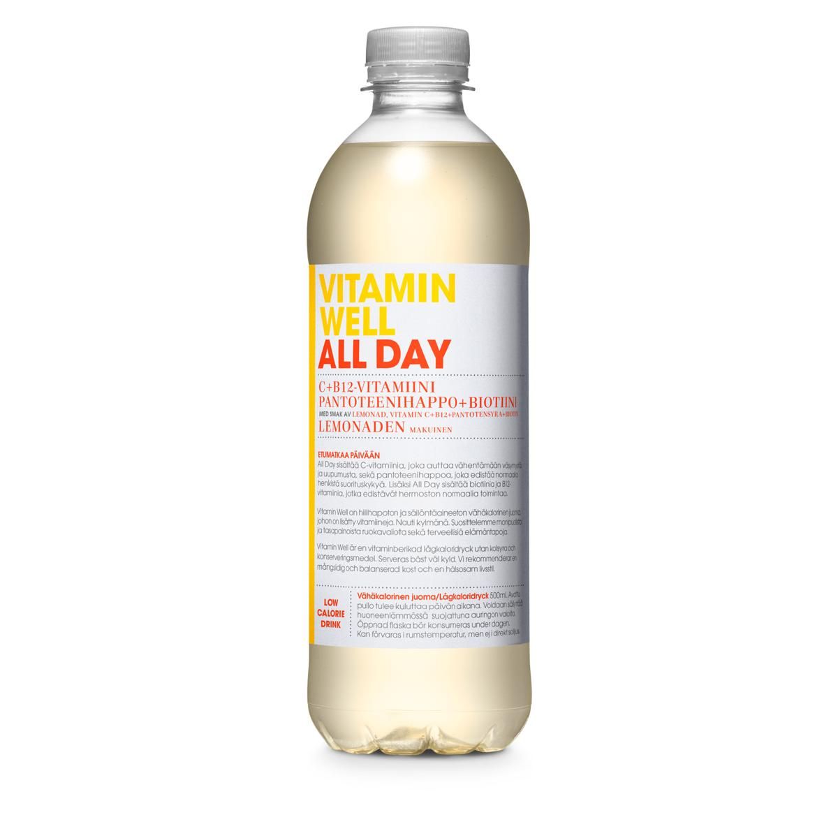 Vitamin Well All Day hyvinvointijuoma 500 ml