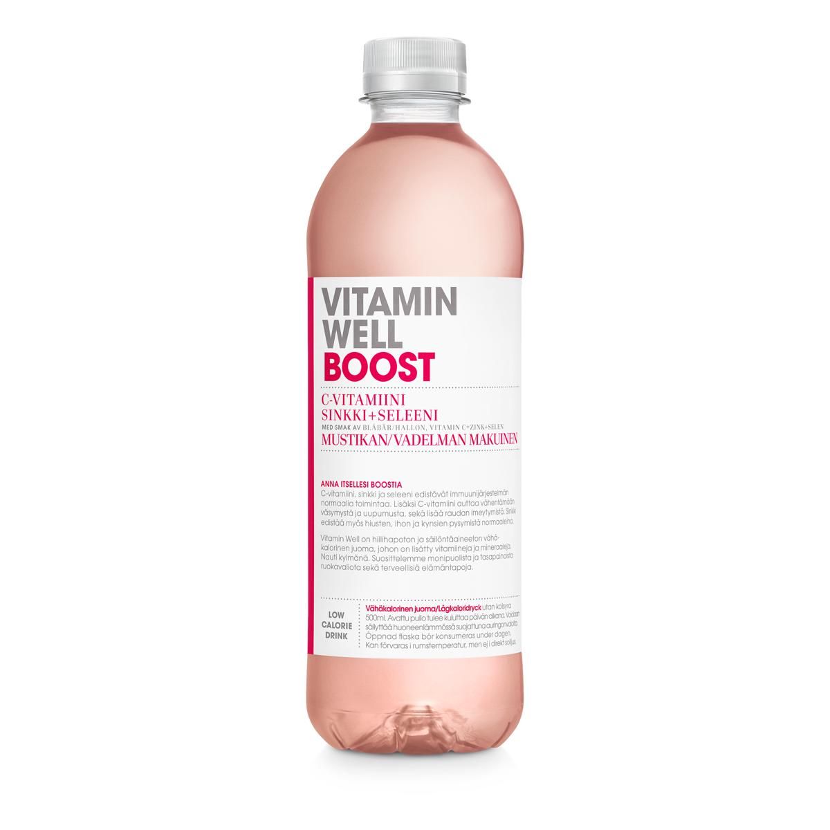 Vitamin Well Boost hyvinvointijuoma 500 ml