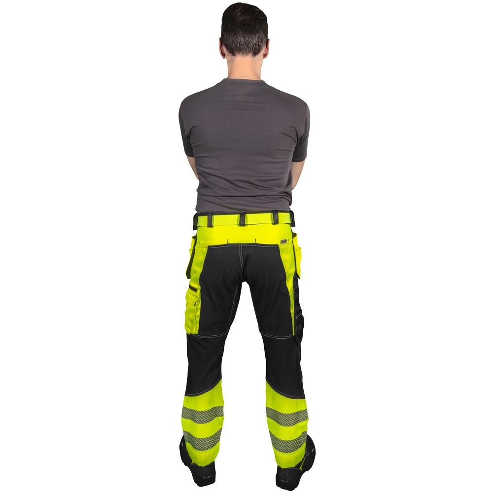Patron HOUSUT STRETCH RT TRITON FL.KEL/MUSTA LK1 EN20 - 80% polyesteri, 20% puuvilla, 290 g/m² - musta stretch 92% nylon, 8%
