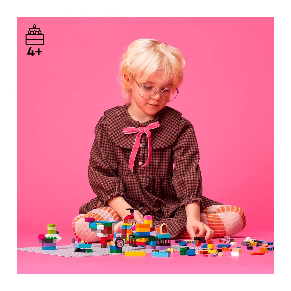 Lego Harmaa rakennuslevy