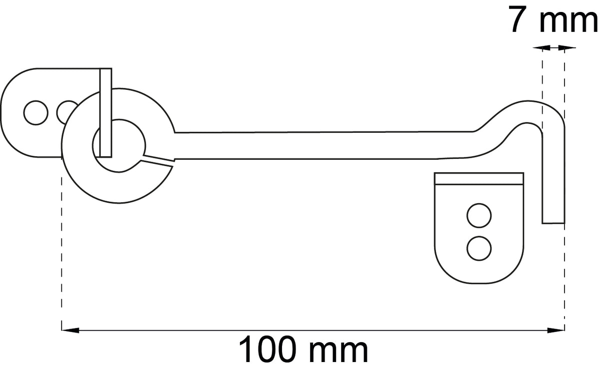 Lankahaka 1340-7 100 mm tukeva sink