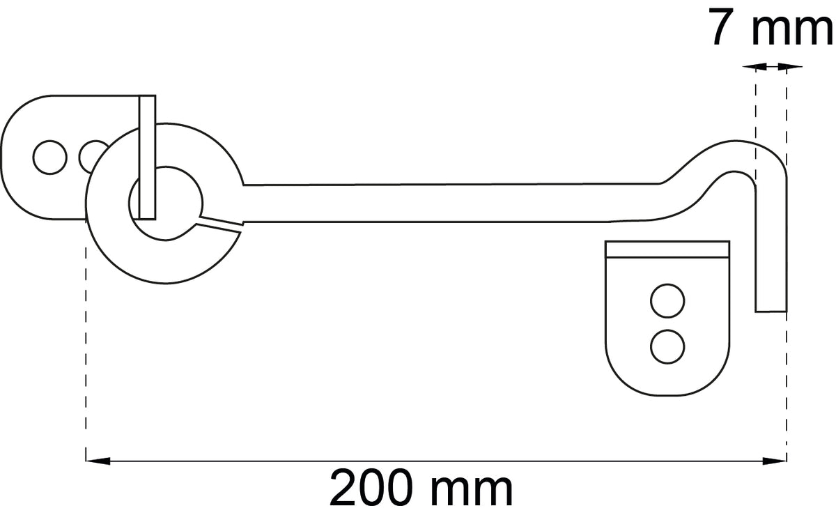 Lankahaka 1340-7 200 mm tukeva sink