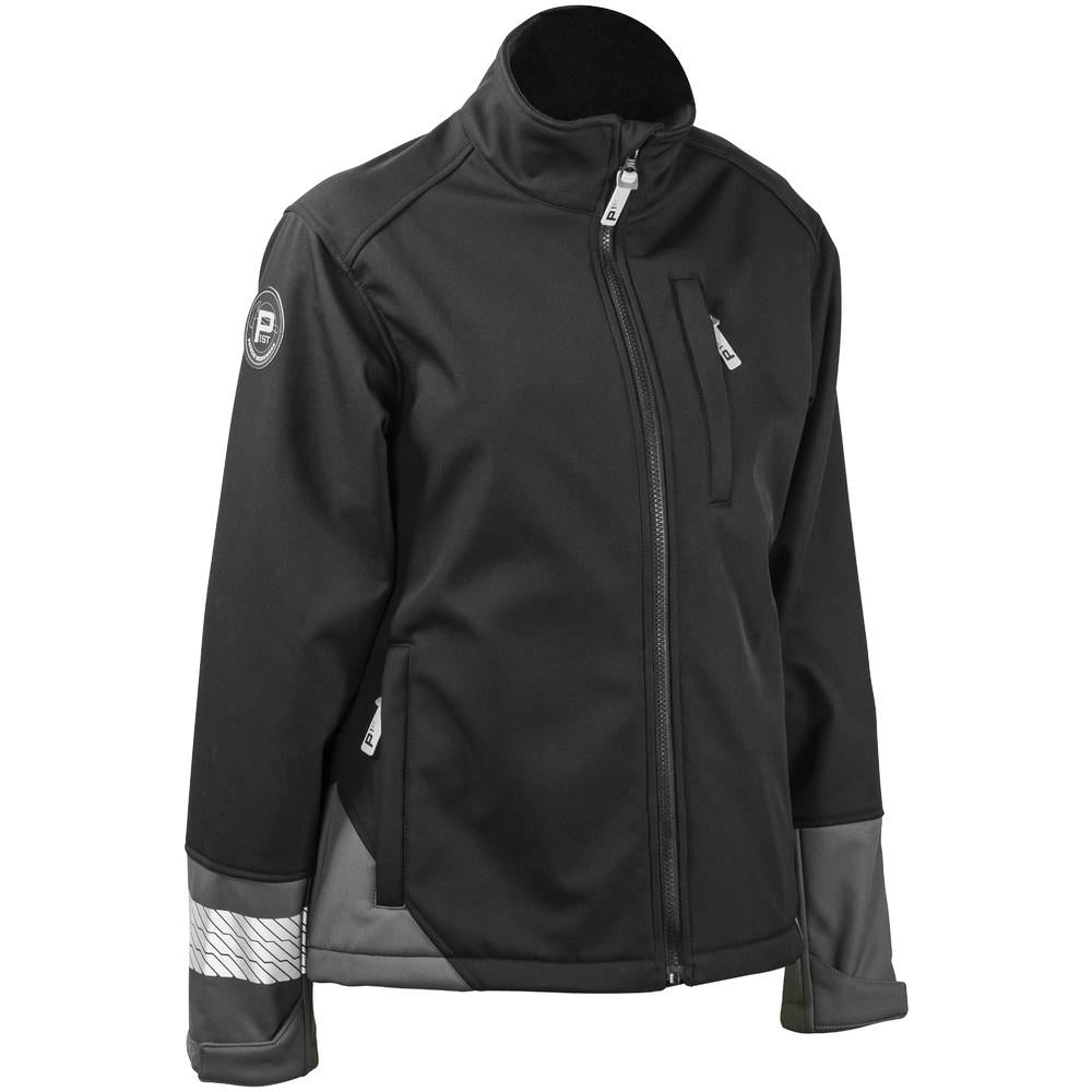 SOFTSHELL TAKKI DESTINY NAISTEN MUSTA - tuulenpitava, vettahylkiva ja hengittava softshell materiaali - fleece sisapuoli -