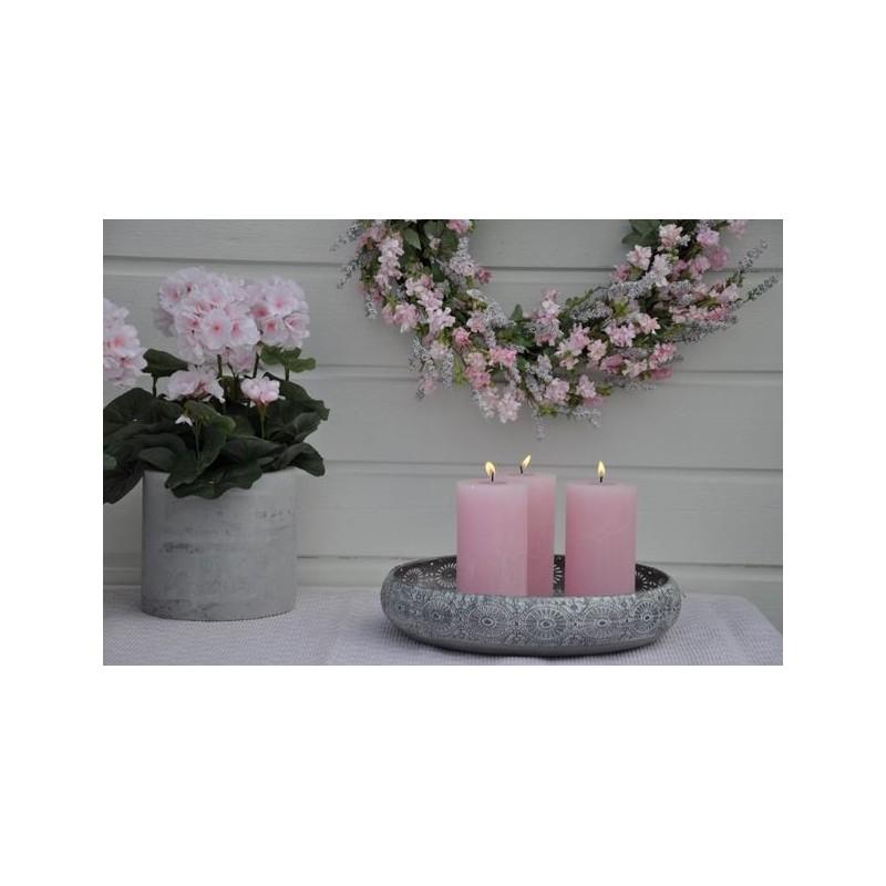 Finnmari Huurre Kynttila Roosa 15cm