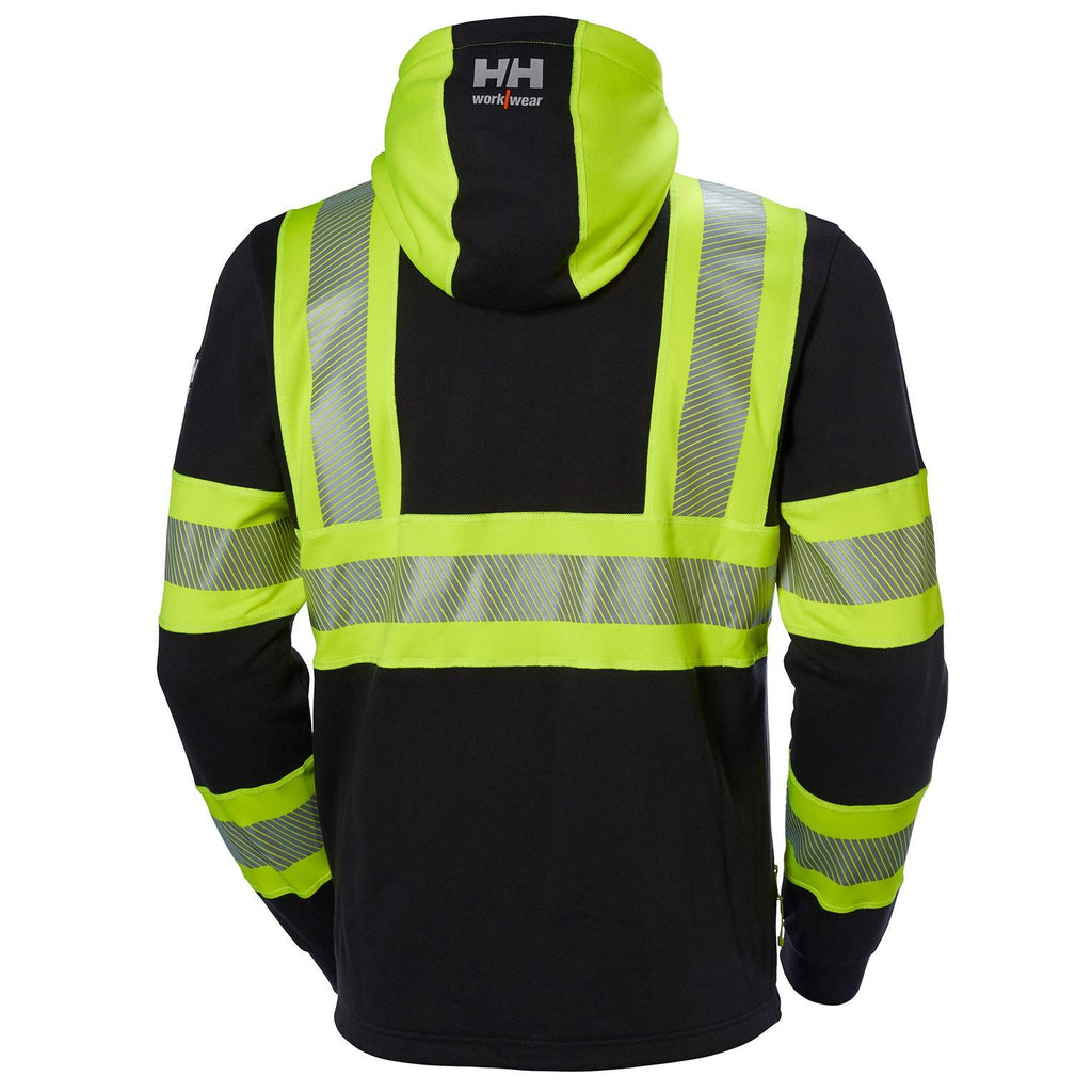Helly Hansen Work Wear Icu Huomio Huppari Vetoketjulla kelt/musta ICU-huppari tayttaa toiminnallisuudelle, mukavuudelle ja
