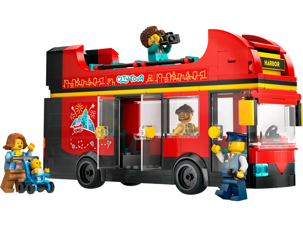 Lego Punainen kaksikerroksinen turistibussi