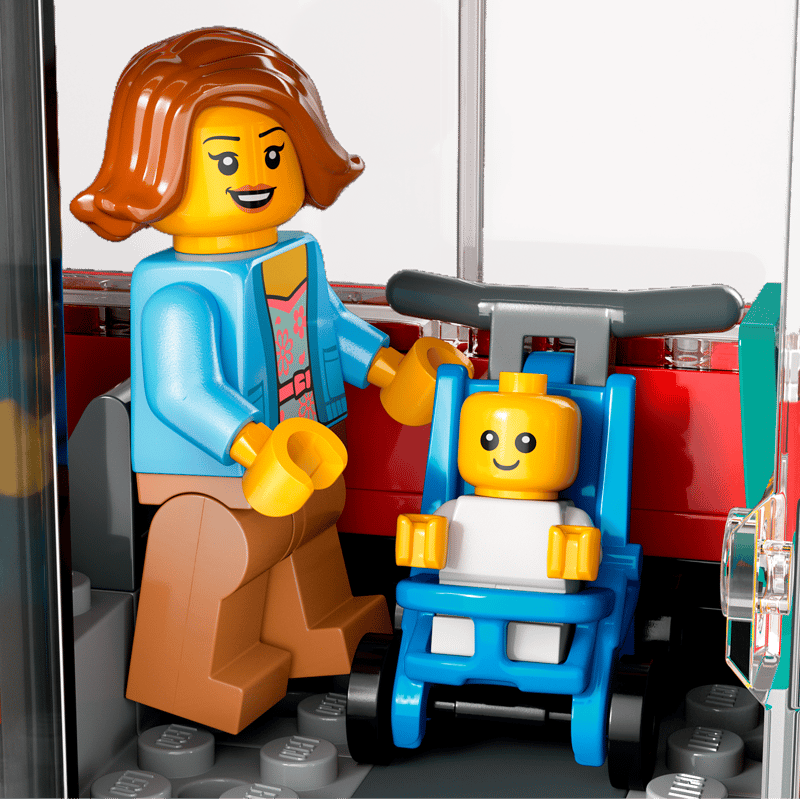 Lego Punainen kaksikerroksinen turistibussi