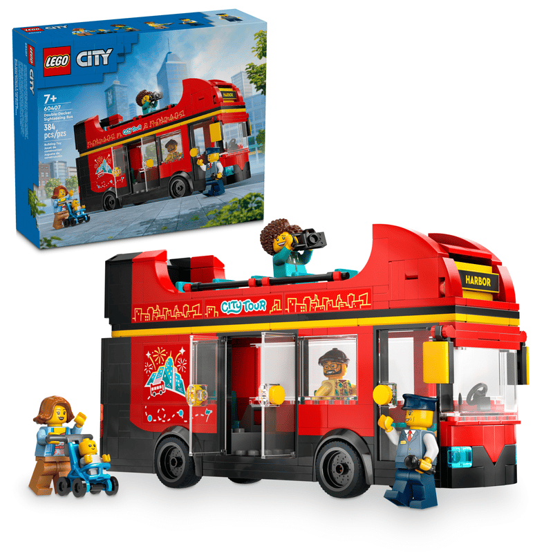Lego Punainen kaksikerroksinen turistibussi