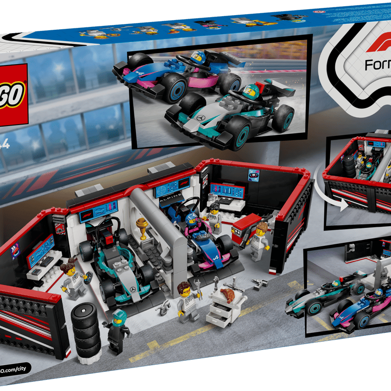 Lego F1®-talli ja Mercedes-AMG‑ ja Alpine-autot 60444