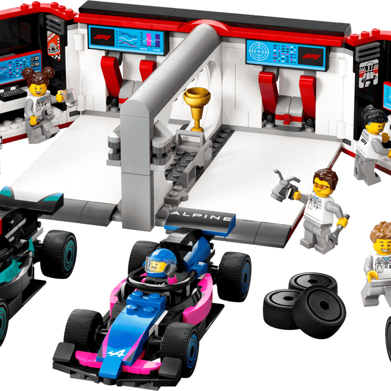 Lego F1®-talli ja Mercedes-AMG‑ ja Alpine-autot 60444