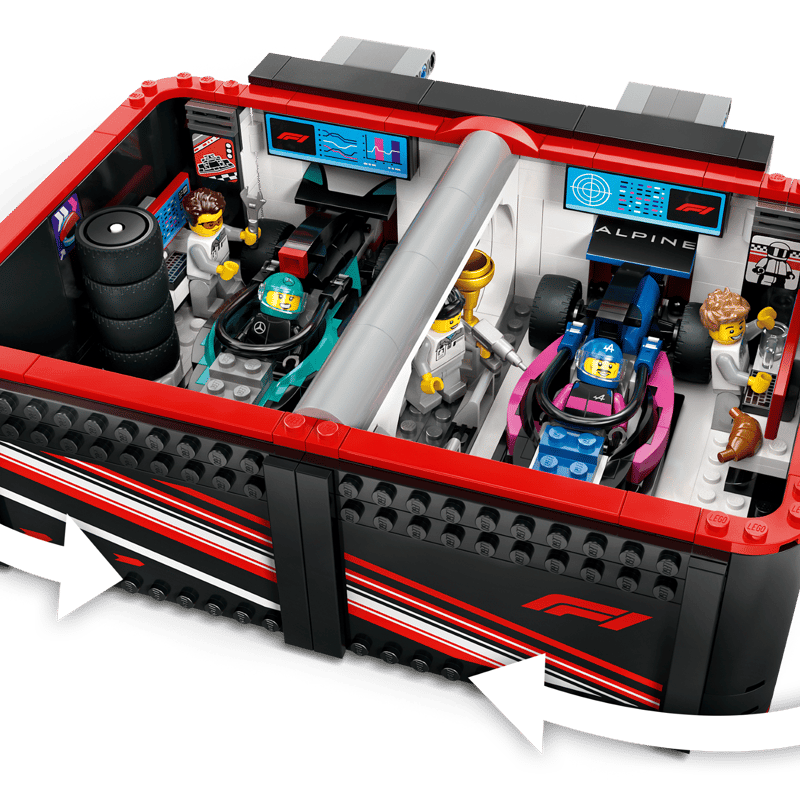 Lego F1®-talli ja Mercedes-AMG‑ ja Alpine-autot 60444