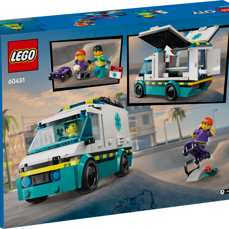 Lego Ambulanssi hälytysajoihin