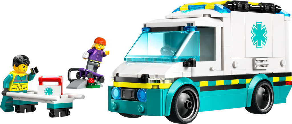 Lego Ambulanssi hälytysajoihin