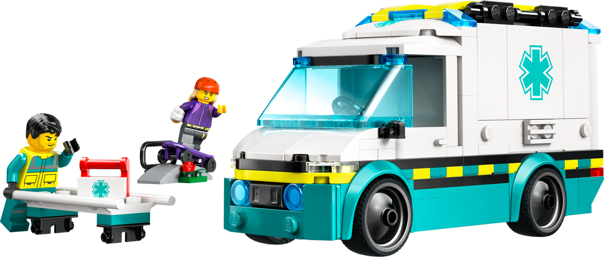 Lego Ambulanssi hälytysajoihin