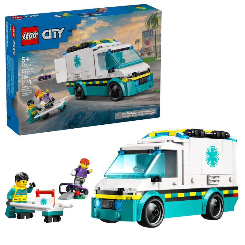 Lego Ambulanssi hälytysajoihin