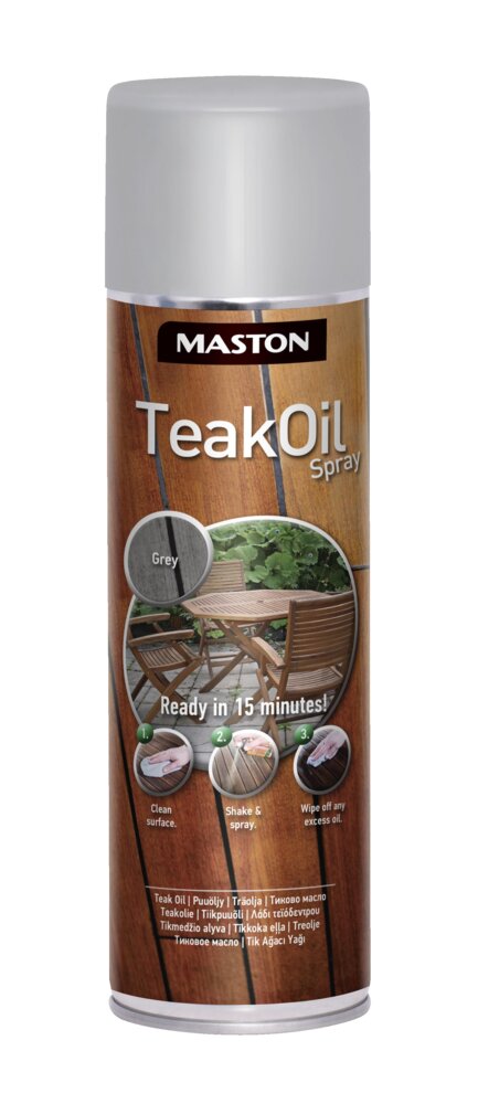 Spray Teak Oil 500 ml harmaa