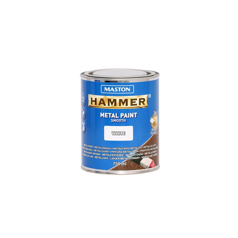 Maali Hammer Sileä valkoinen 750 ml