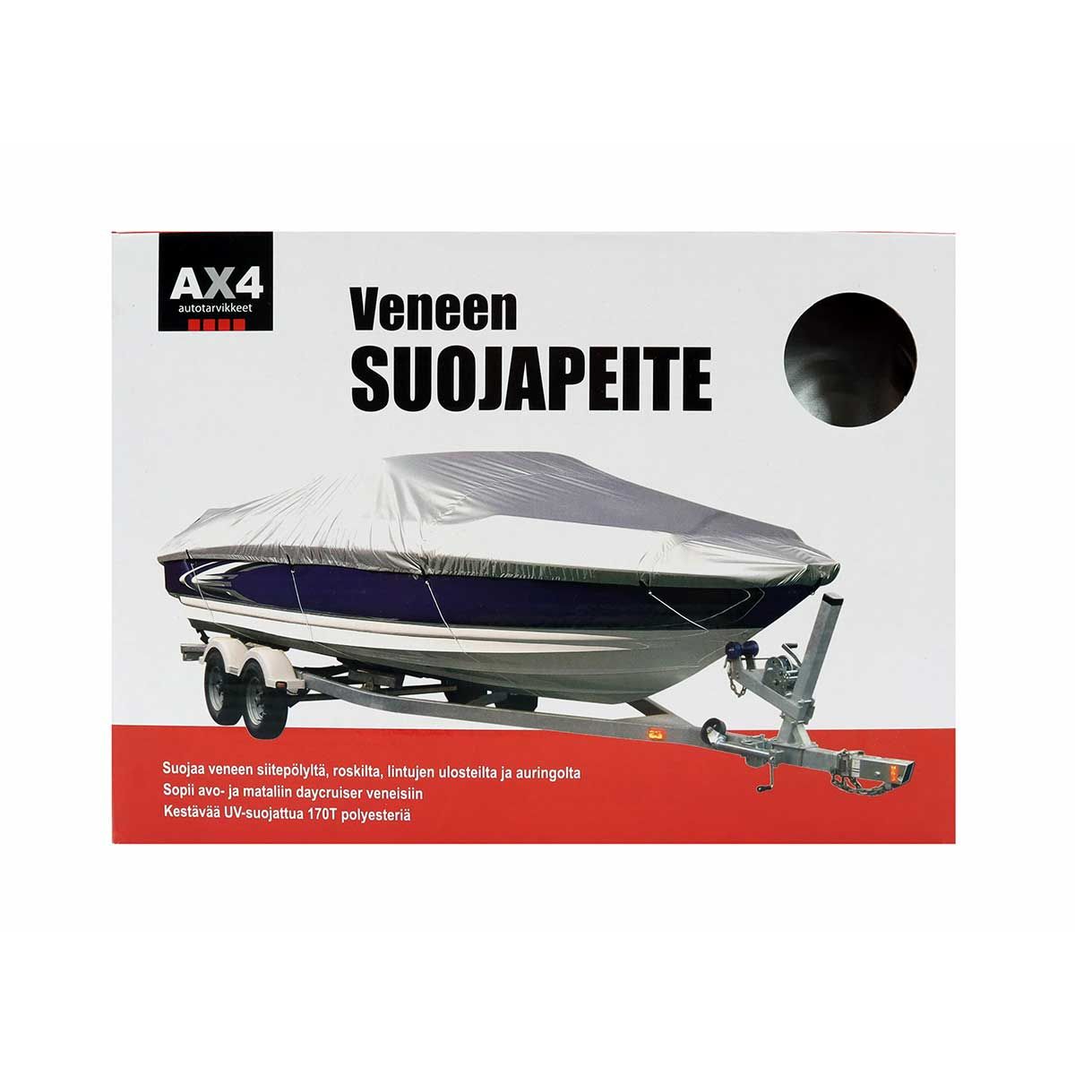 AX4 Venepeite c=487-564x238 cm harmaa