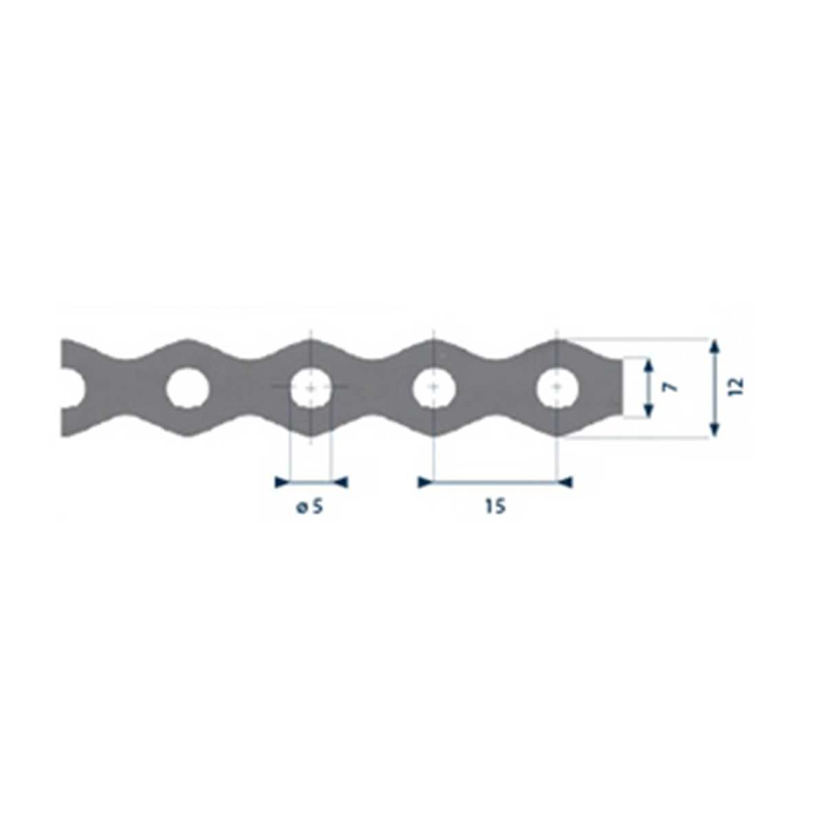 Patenttivanne 12*0,7*3 m ø 5 mm
