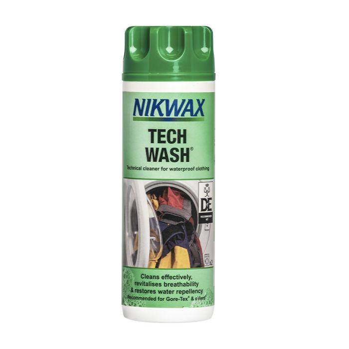 Nikwax Tech Wash 300 ml Pesuaine esim. Gore-Tex varusteiden pesuun Puhdistaa vaatteet ja tuotteet kuluttamatta kuorivaatteen