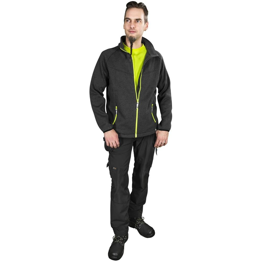 Patron FLEECE NEULETAKKI ANTIGOR T.HARMAAMEL/FL.KEL - 100% polyesteri, 290 g/m² - neulottua fleece kangasta, harjattu