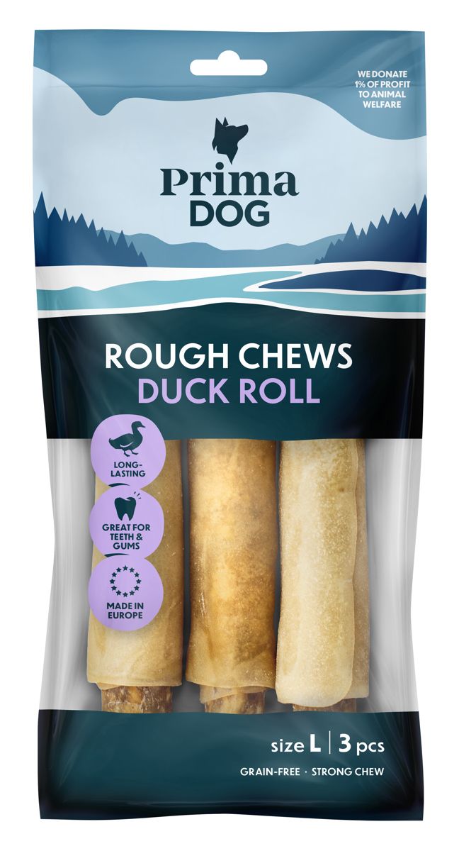 PrimaDog Rough Chews Ankkarulla L