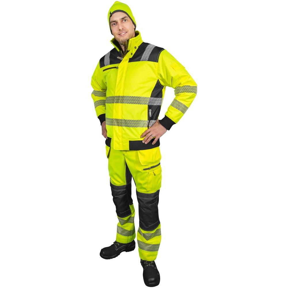 Patron HOUSUT STRETCH RT TRITON FL.KEL/MUSTA LK1 EN20 - 80% polyesteri, 20% puuvilla, 290 g/m² - musta stretch 92% nylon, 8%