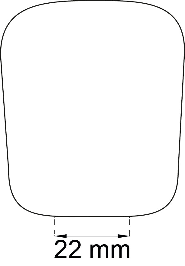 Ulkotulppa 1625 22 mm valk muovi IP