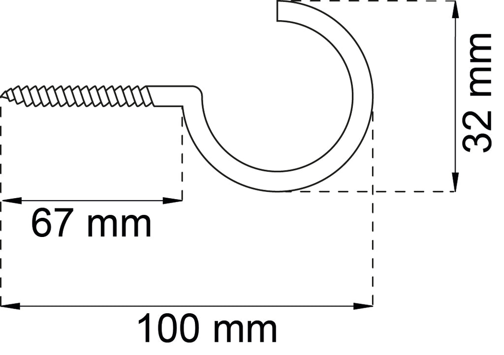 Kattokoukku 11 100 mm sink IP