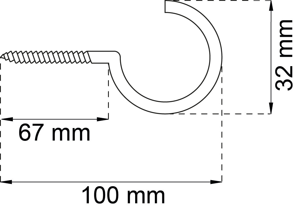 Kattokoukku 11 100 mm sink IP