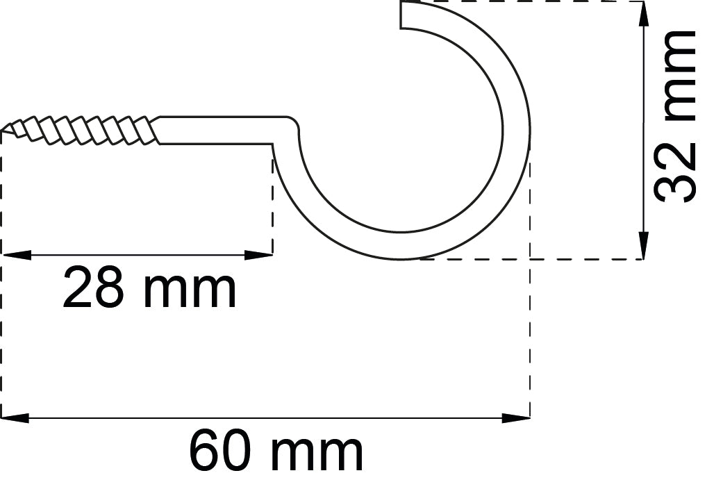 Kattokoukku 15 60 mm sink IP