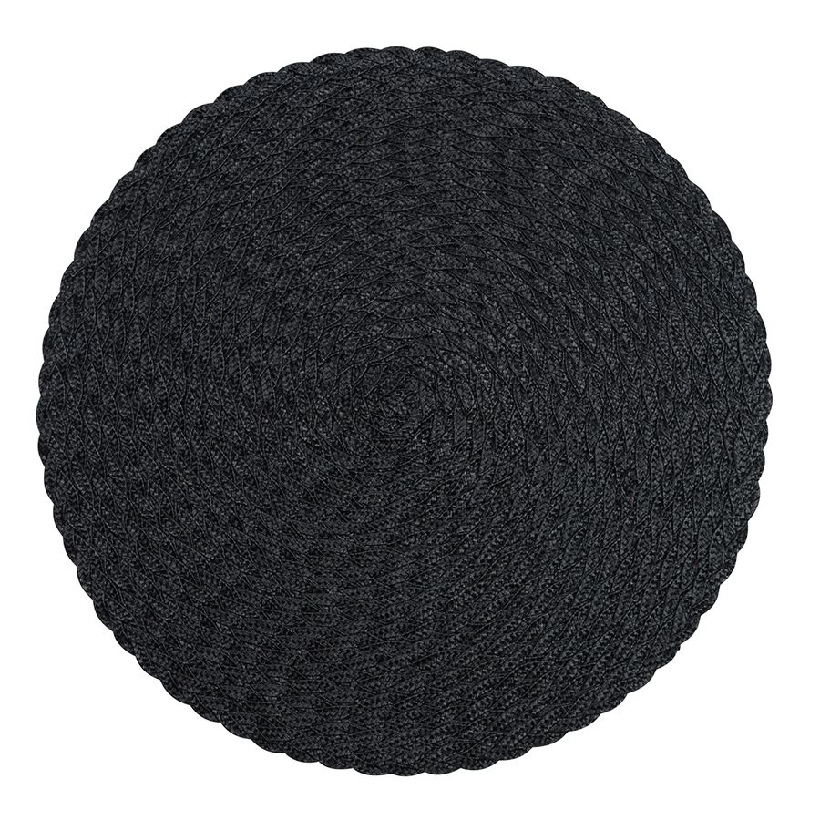 Place Mat Tellus 38 cm Musta