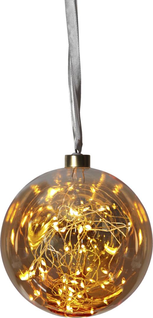 Glow Lasipallo Amber 15 cm