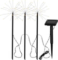 Firework Solar 3-pack Led Koristeiden valijohto 50 cm, johto aurinkokennoon 200 cm.
