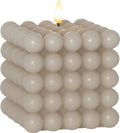 FLAMME DOT KYNTTILA BEIGE PARISTOKAYTTOINEN 2xAA