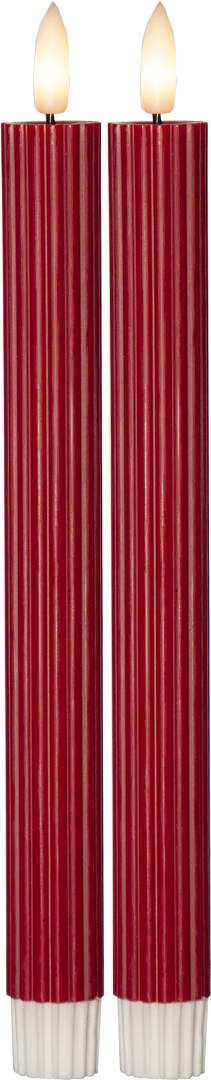 Flamme Stripe Led Antiikkikynttila 2-Pack 25cm Paristokayttoinen