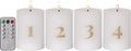 Flamme Advent LED-kynttilät 4 kpl