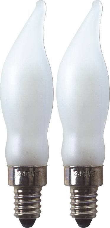 Varalamppu E10 5 W 230 V 2 kpl liekki